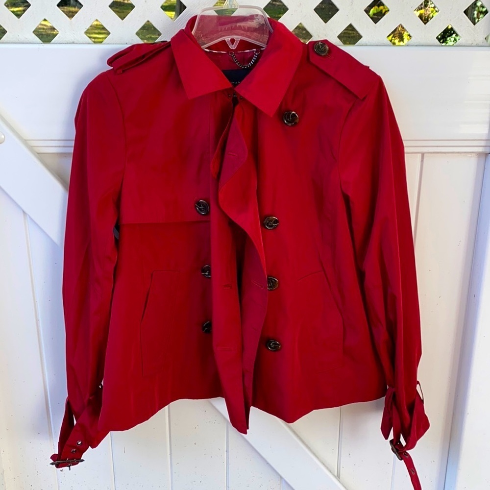 banana republic red jacket size: M